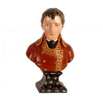 Appraisal: A Staffordshire pearlware bust of Napoleon cm high