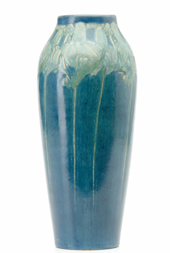 Appraisal: NEWCOMB COLLEGE Early vase carved and painted by M Morel