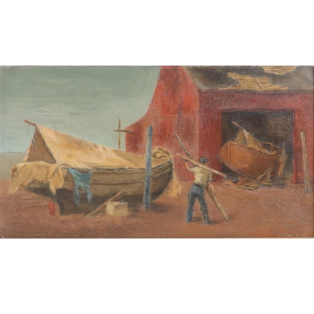 Appraisal: Julian E Levi Pennsylvania New York - Cape Shipyard oil