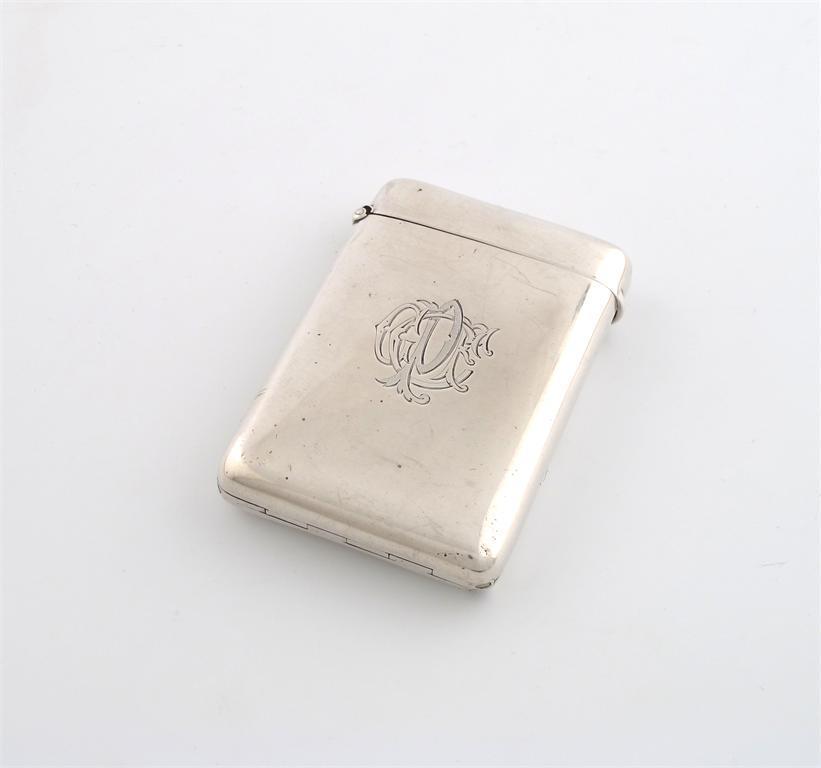 Appraisal: A late-Victorian silver cigarette case