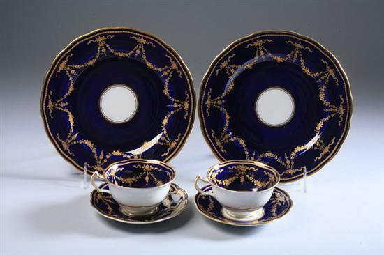 Appraisal: -PIECE ENGLISH PORCELAIN PARTIAL LUNCHEON SERVICE Retailed Ovington Bros Including