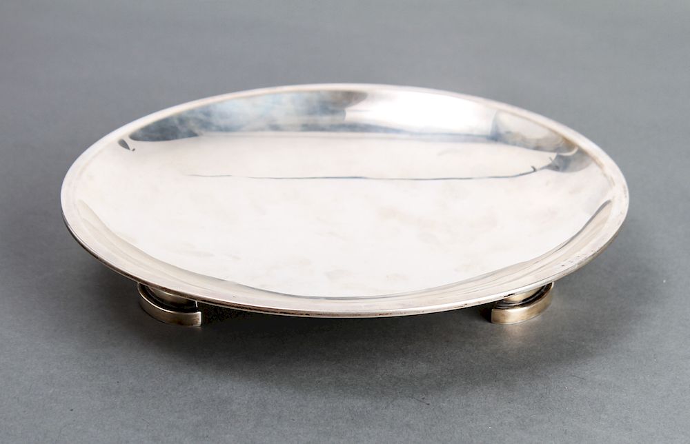 Appraisal: Art Deco German Continental Silver Footed Bowl Art Deco German