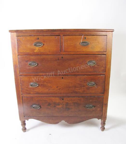 Appraisal: A circa mid th century chest of drawers probably southern