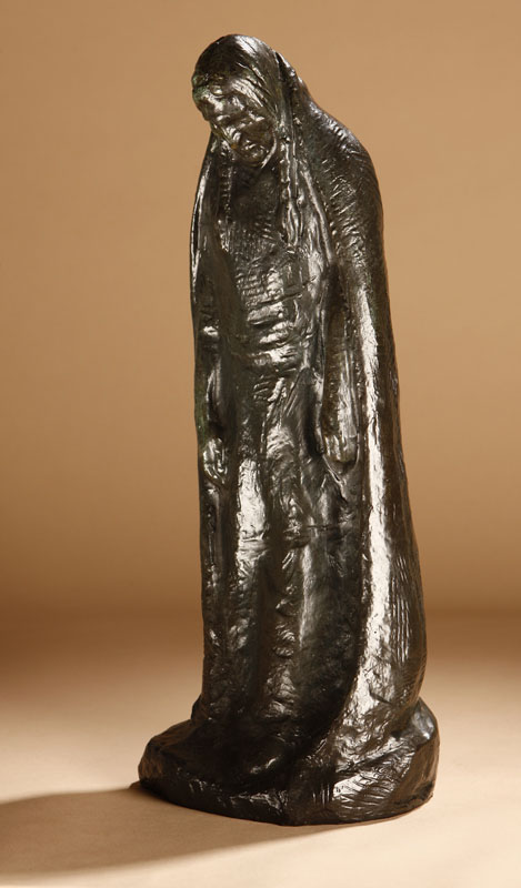 Appraisal: After Robert Merrell Gage patinated bronze figure of a Taos