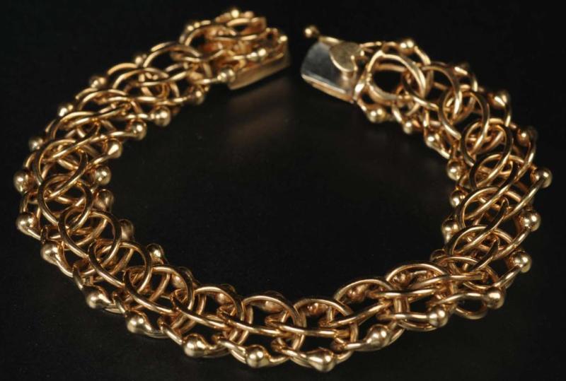 Appraisal: Antique Jewelry K Y Gold Bracelet Description Weighs pennyweights Condition