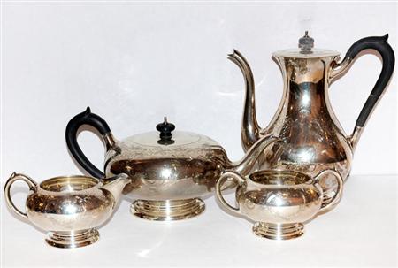 Appraisal: Birks Sterling Silver Four-Piece Coffee and Tea Service Estimate -