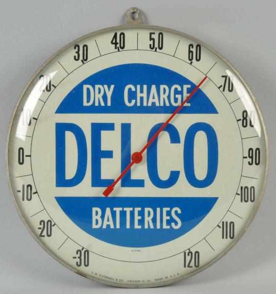 Appraisal: Delco Batteries Dial Thermometer s to s Only light soiling