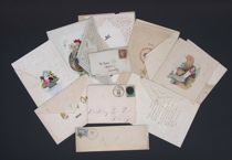 Appraisal: A Second Lot of Envelopes and Valentines Valentine has intricate