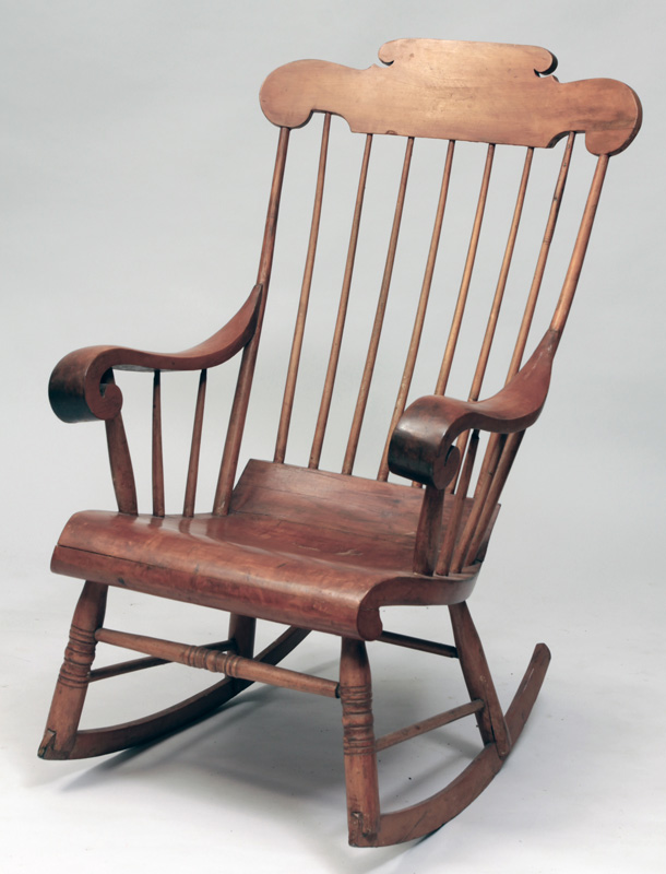 Appraisal: American Maple Rocking Armchair x x in Estate of Elizabeth