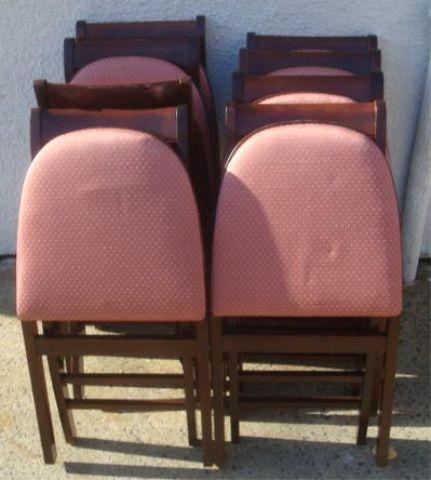 Appraisal: Mahogany Folding Chairs From a Queens estate