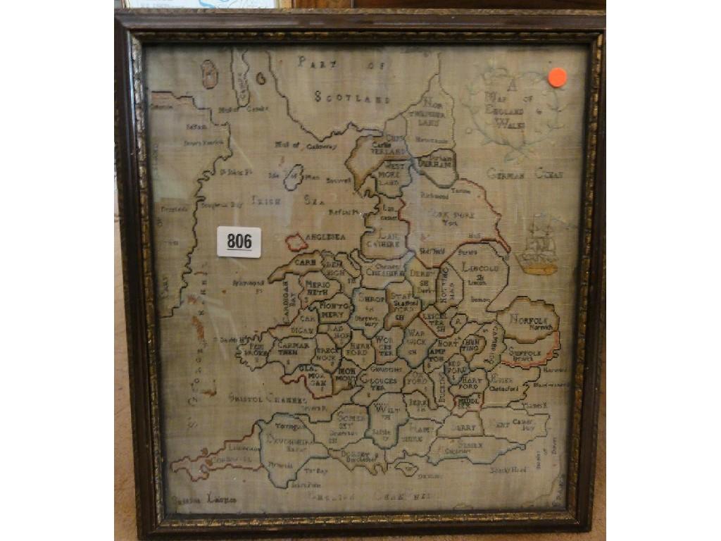 Appraisal: An early th century needlework map of England and Wales