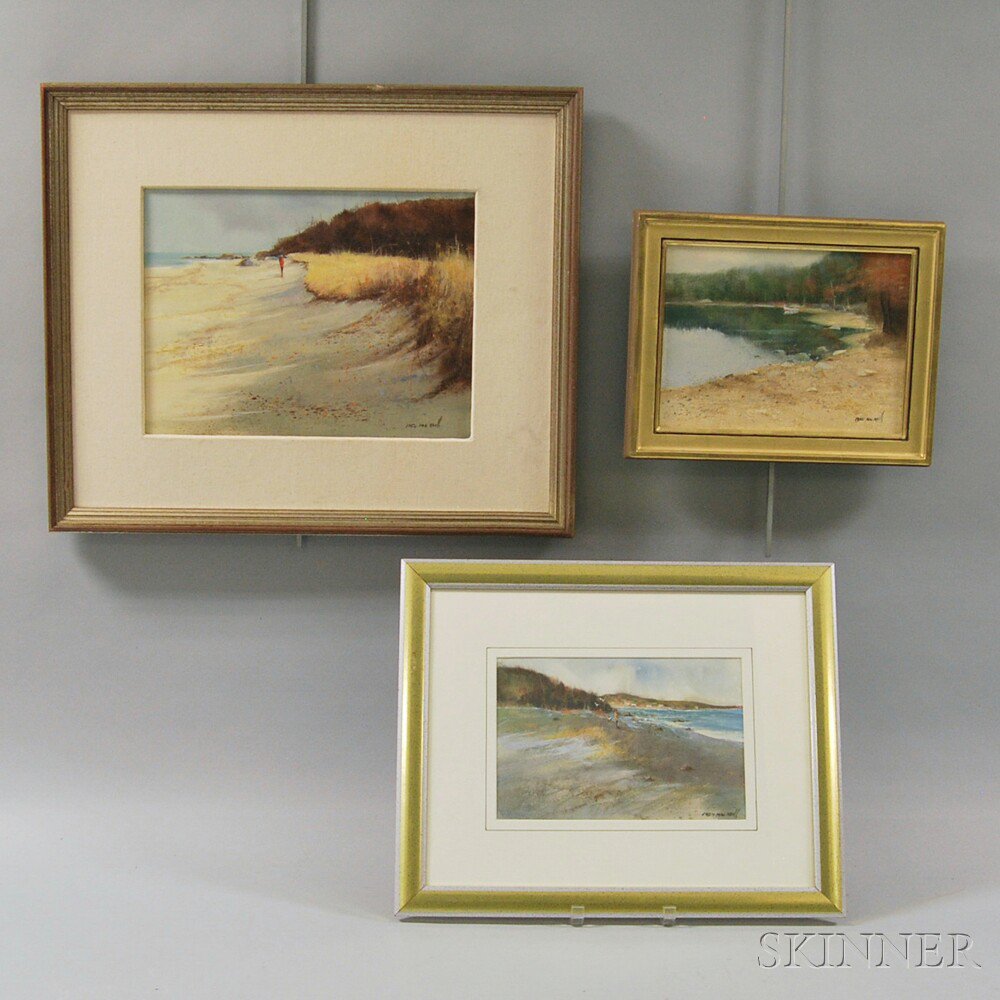 Appraisal: Fred MacNeill American th st Century Three Paintings including Coastline