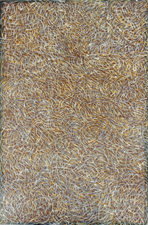 Appraisal: Barbara Weir born circa Grass Seeds acrylic on linen signed