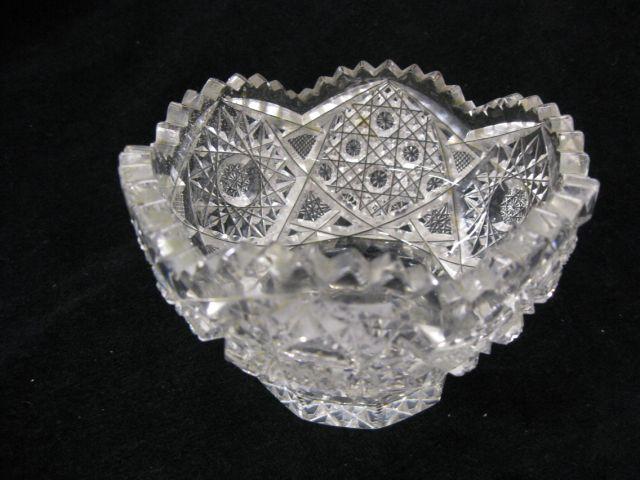 Appraisal: Brilliant Period Cut Glass Bowl floraform Mayonaisse type