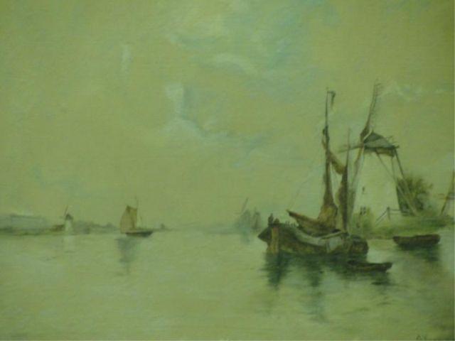 Appraisal: HOWEN Watercolor Seascape Very nice quality after Cassiers Signed lower