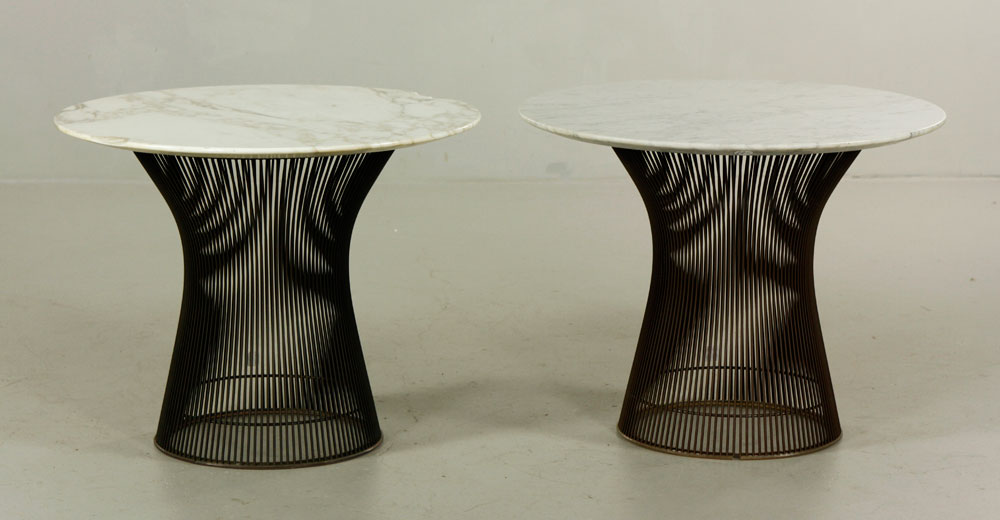 Appraisal: - Platner for Knoll End Tables Warren Planter for Knoll