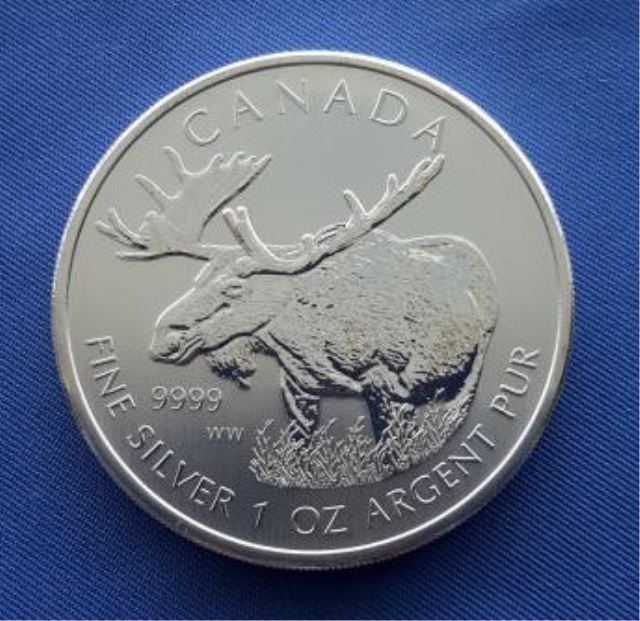 Appraisal: Canadian oz Silver Moose CoinIn excellent uncirculated condition