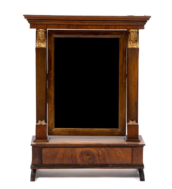 Appraisal: Sale Lot An Empire Mahogany and Parcel Gilt Dressing Mirror