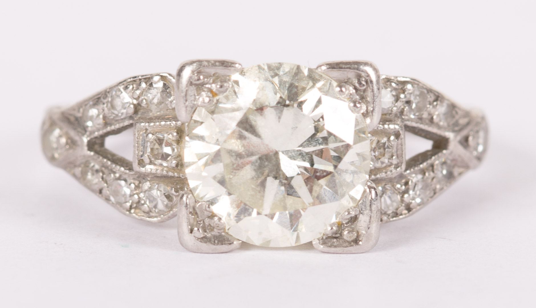 Appraisal: A ct Diamond Solitaire Ring approximately ct diamond solitaire round