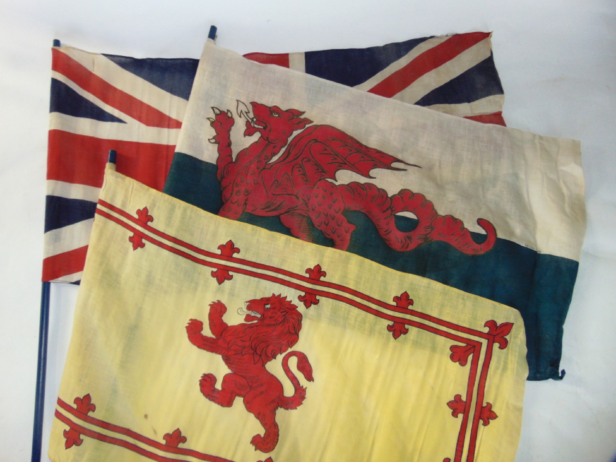 Appraisal: A collection of ten th century British made flags to