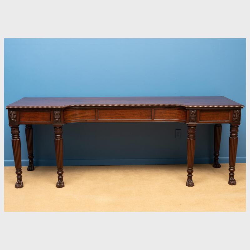 Appraisal: Regency Carved Mahogany Serving Table x ft x in Condition