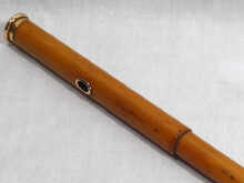 Appraisal: A th century bamboo walking cane with crested high carat