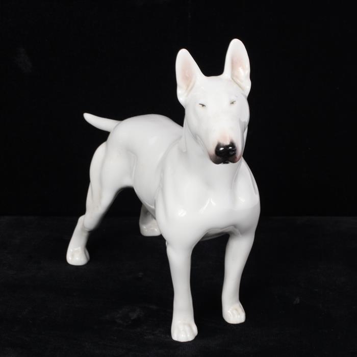 Appraisal: Boehm porcelain bull terrier dog figurine H x W