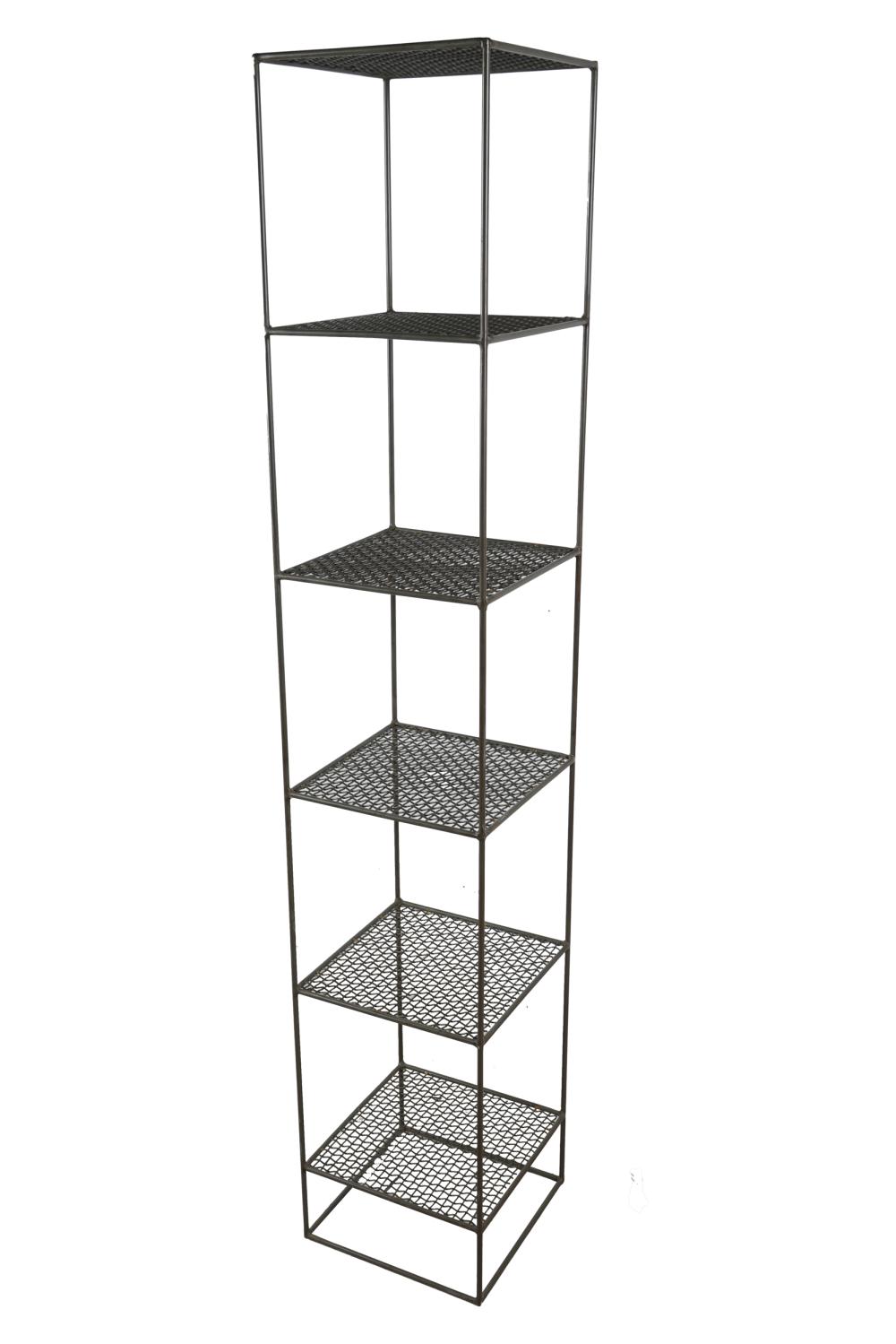 Appraisal: WIREWORK ETAGERE SHELFmodern Provenance The Estate of Ib Melchior Cleo