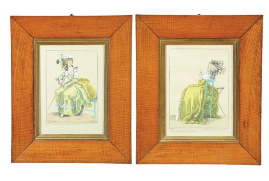 Appraisal: TWO FRAMES American nd half- th century figured veneer Each