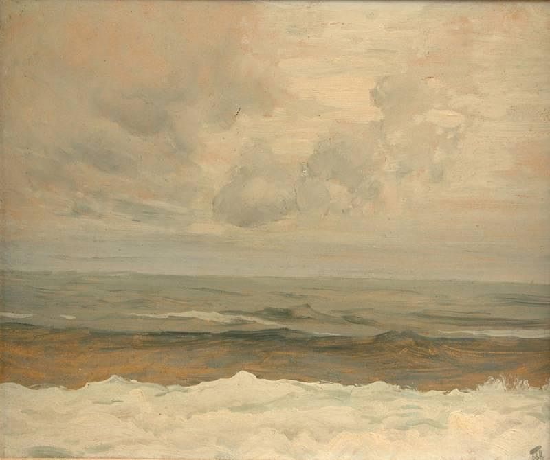 Appraisal: FREDERICK JUDD WAUGH American - A PAINTING Seascape Study FREDERICK