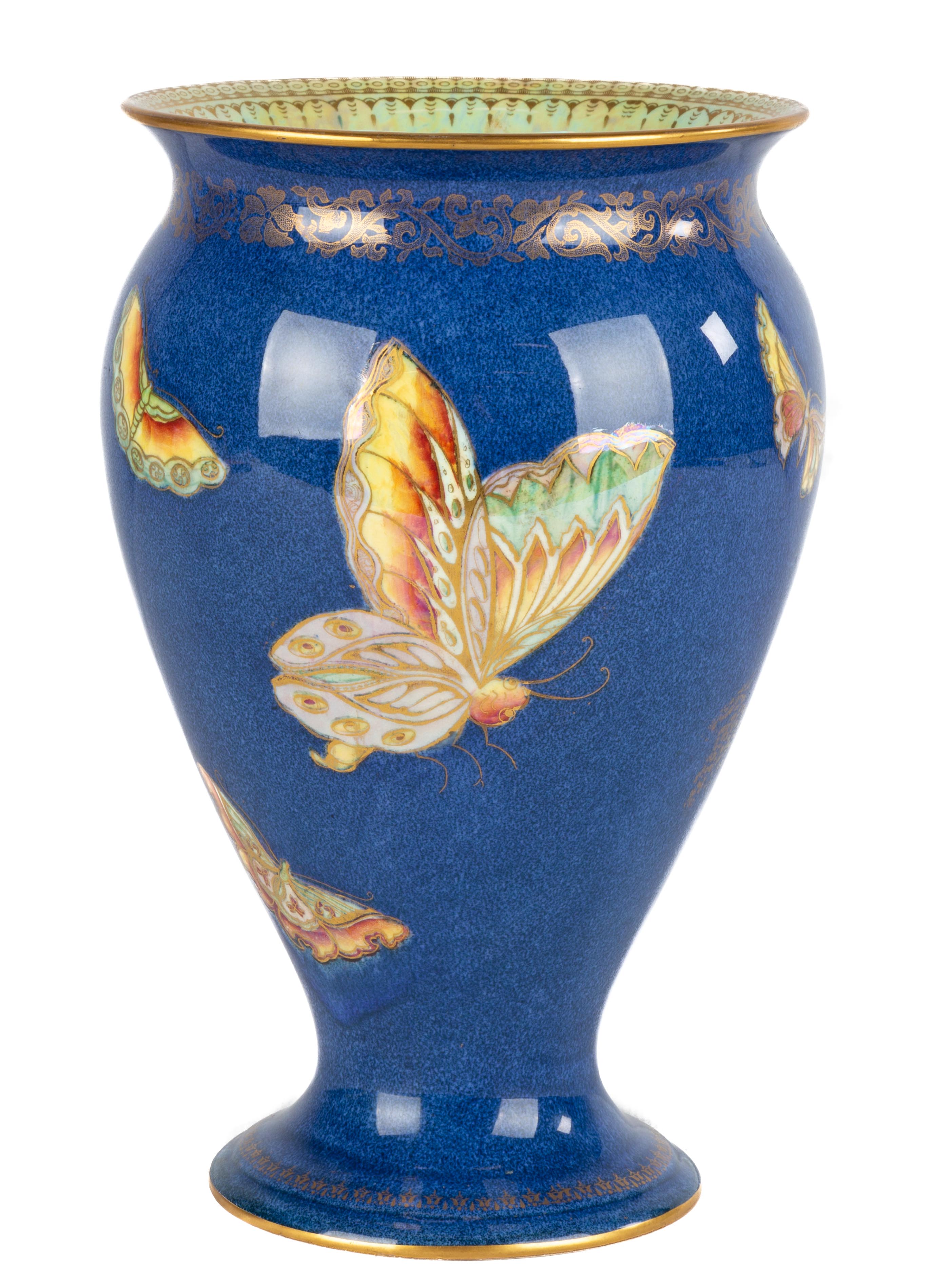 Appraisal: WEDGWOOD BUTTERFLY VASE Wedgwood Butterfly Vase