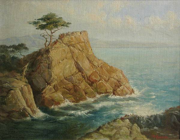 Appraisal: Frank B Standish - The Lone Cypress signed 'F Standish'