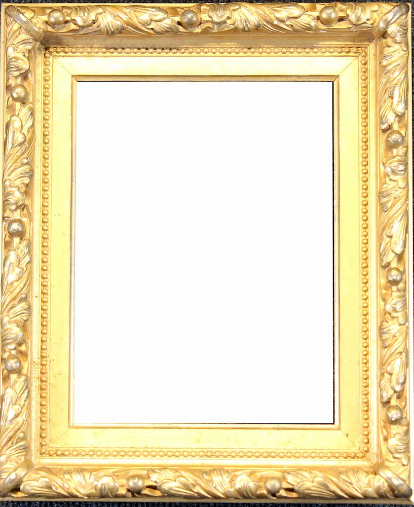 Appraisal: Gilt Carved Italian Frame Gilt Carved Italian Frame Rabbet size