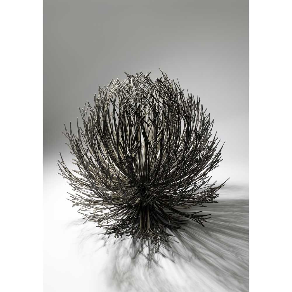 Appraisal: JUNKO MORI JAPANESE - BLOSSOM HEART wax-coated forged mild steel