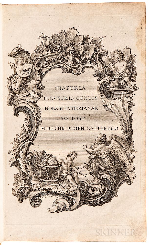 Appraisal: Gatterer Johann Christoph - Historia Genealogica Holzschuherorum Gatterer Johann Christoph