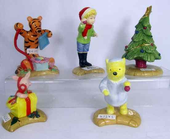 Appraisal: Royal Doulton Winnie the Pooh Figures from the Christmas Series