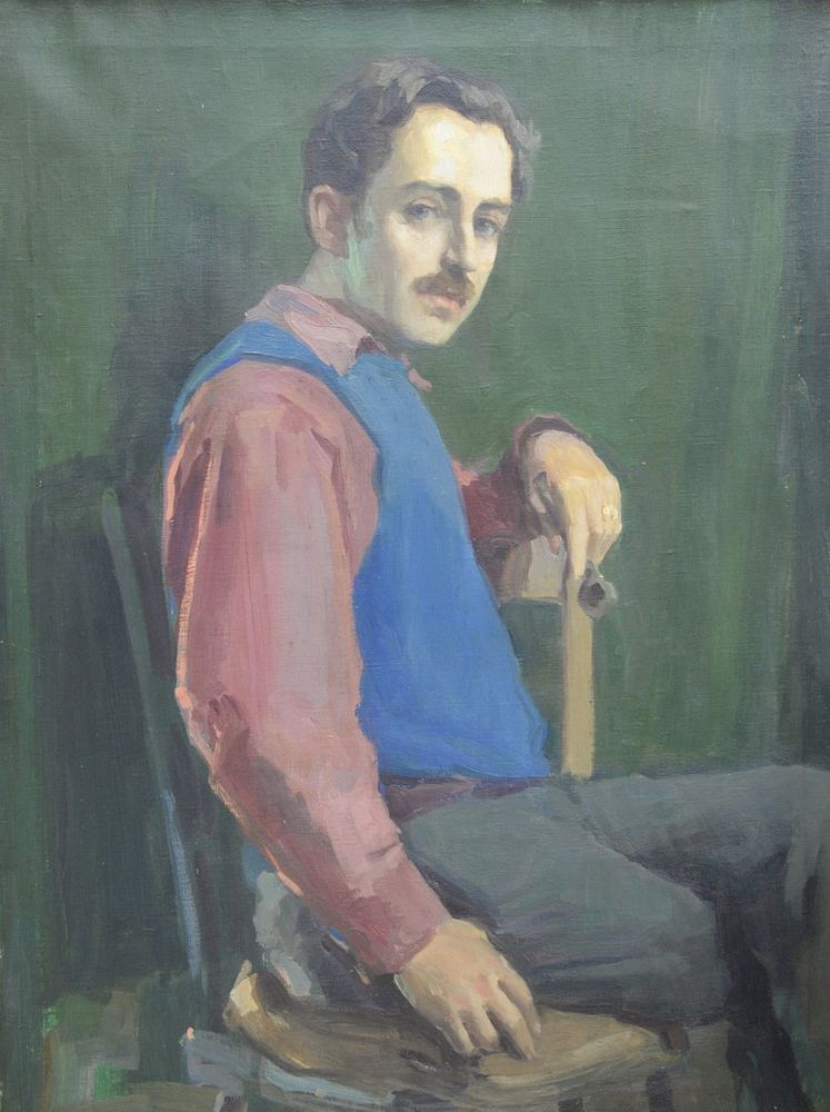 Appraisal: Arthur Woelfle American - portrait of Harold Putnam Browne oil