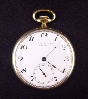 Appraisal: K AGASSIZ POCKETWATCH for BLACK STARR FROST K yellow gold