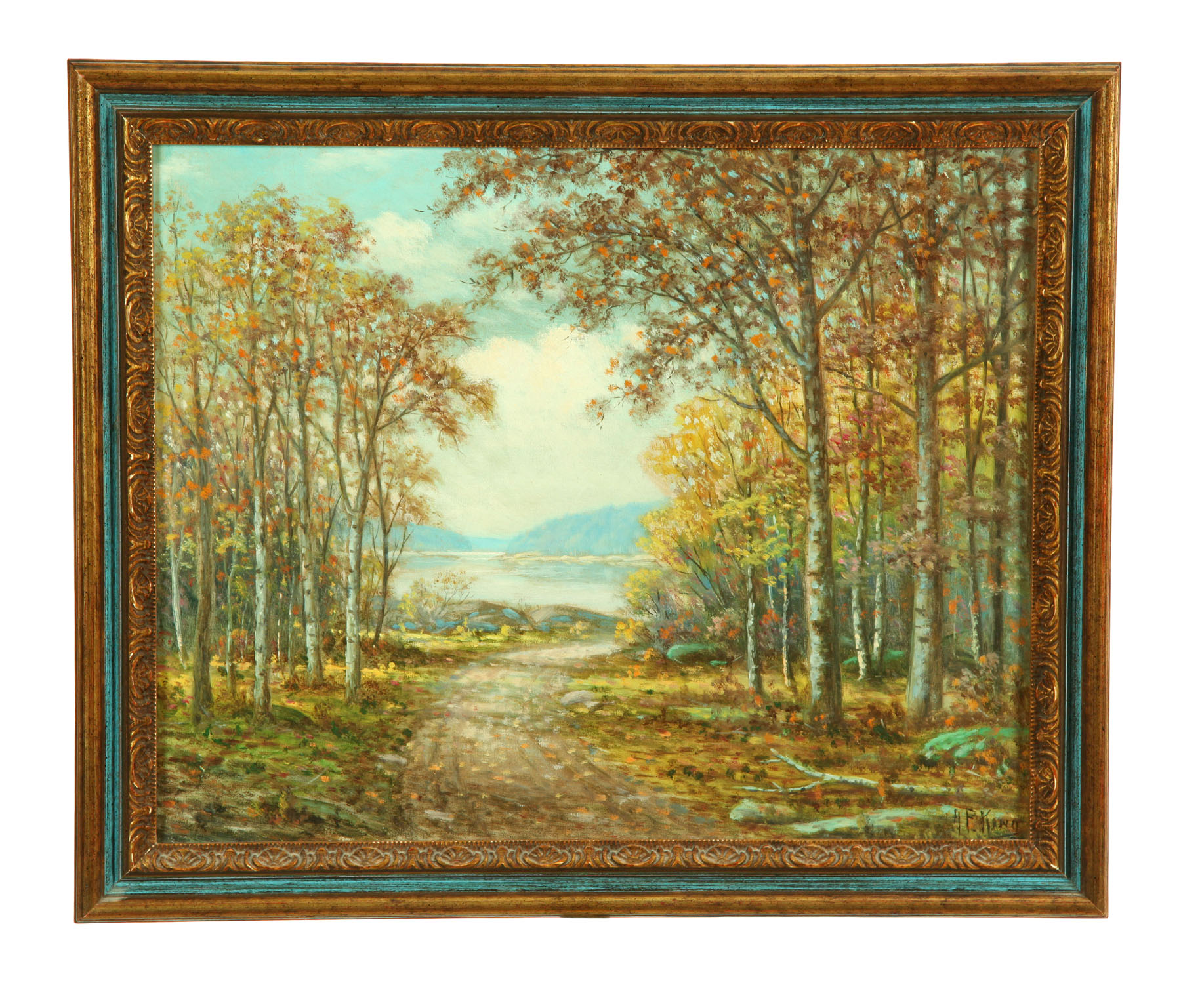 Appraisal: FALL LANDSCAPE BY ALBERT FRANCIS KING PENNSYLVANIA - Oil on