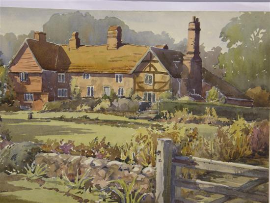 Appraisal: Keith Burtonshaw two watercolours of Surrey View of the Devils