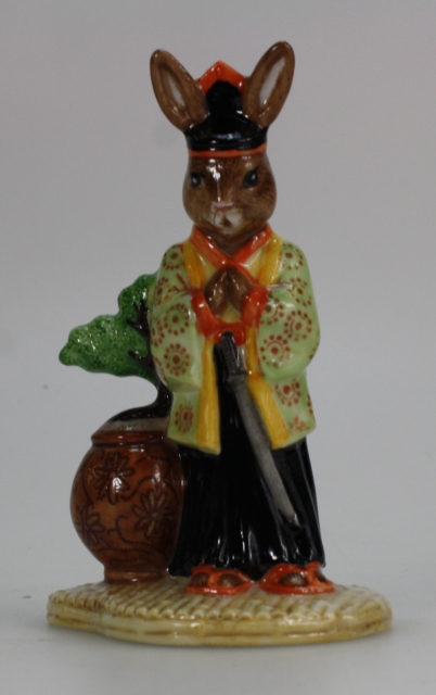 Appraisal: Royal Doulton Bunnykins Samurai green and black colourway commemorating the