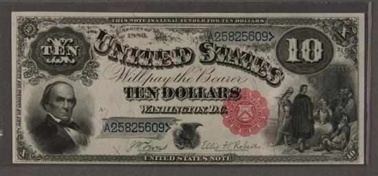 Appraisal: United States Legal Tender bill ''Jackass'' type Series of signed