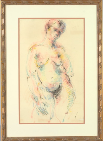 Appraisal: Joan Farrar American New Orleans th Century Standing Female Nude