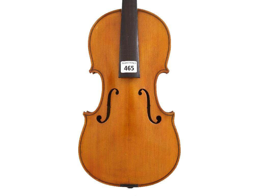 Appraisal: Violin branded Albertini below the button cm