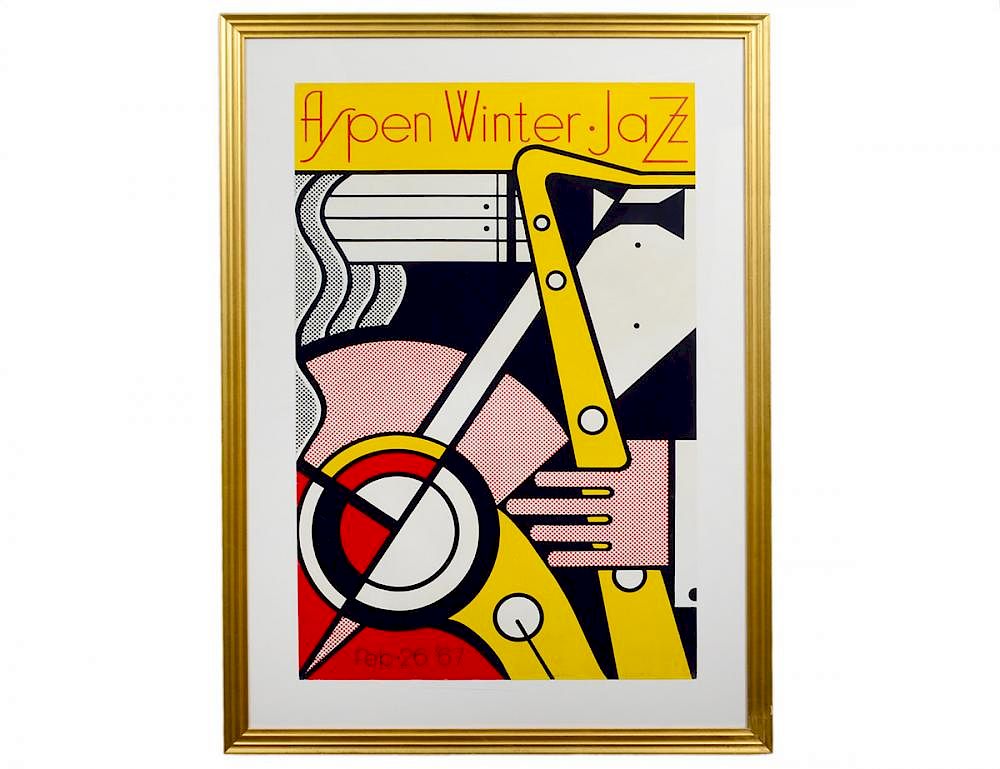 Appraisal: ROY LICHTENSTEIN American - Aspen Winter Jazz Signed in pencil