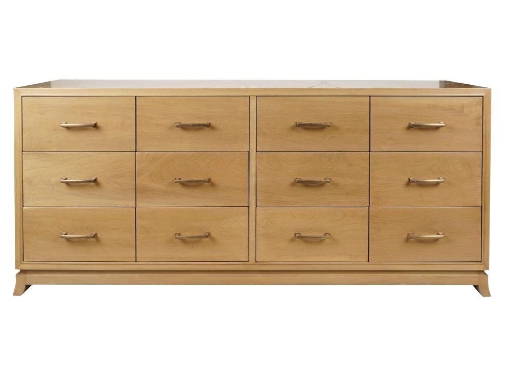 Appraisal: CONTEMPORARY CHEST OF DRAWERSmanufacturer unknown with drawers inches wide inches