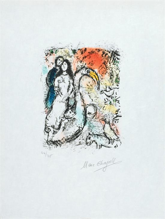 Appraisal: MARC CHAGALL Russian French - Lament of the Trade Winds