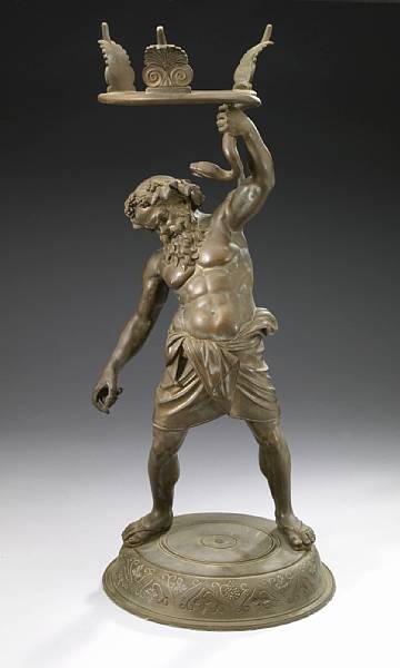 Appraisal: An Italian bronze figure of Silenus late th century The