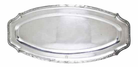 Appraisal: An Austro-Hungarian Silver Tray marker's mark of A P of