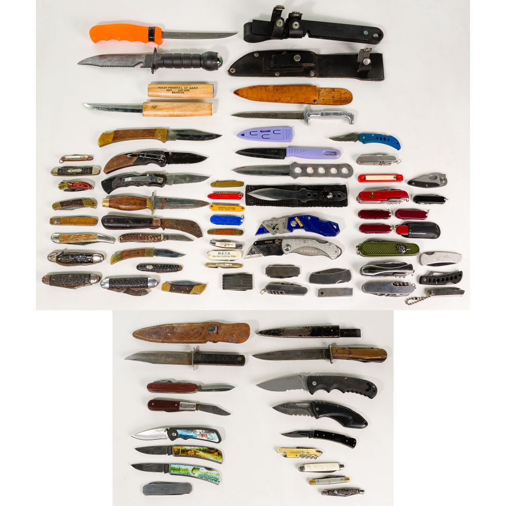 Appraisal: KNIFE ASSORTMENTApproximately knives including Imperial Solingen Roger Sheffield and Puma